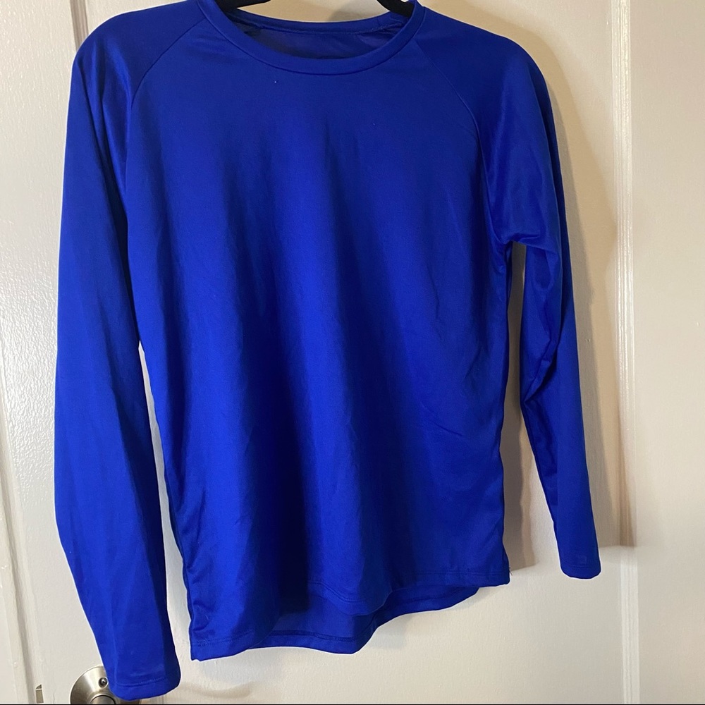 Youth Under Armour Blue long sleeve tee